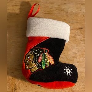 Chicago Blackhawks mini beanie bottom stocking. Like new